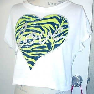 Love Crop Top Junior's Med